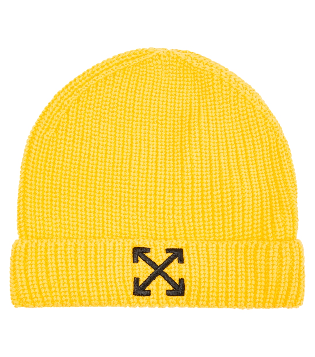 Хлопковая шапка с логотипом Off-White Kids, желтый хлопковая футболка с логотипом off white белый