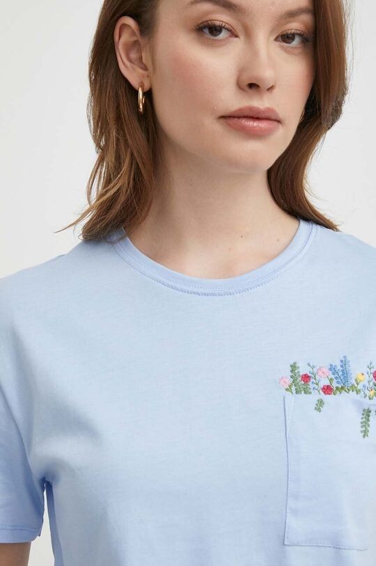 

Хлопковая футболка United Colors of Benetton, синий