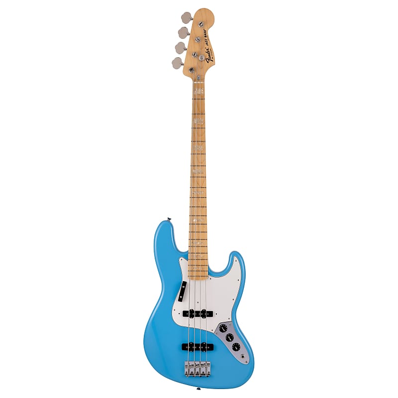 Басс гитара Fender Made in Japan Limited International Color Electric 4-String Jazz Bass - Maui Blue