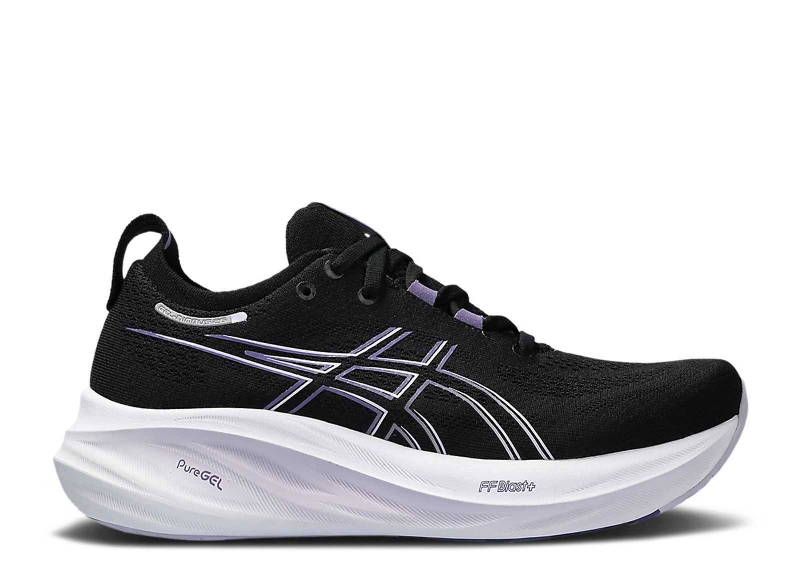 Кроссовки ASICS Wmns Gel Nimbus 26 'Black Dusty Purple', черный кроссовки wmns gel nimbus 26 black neon lime черный