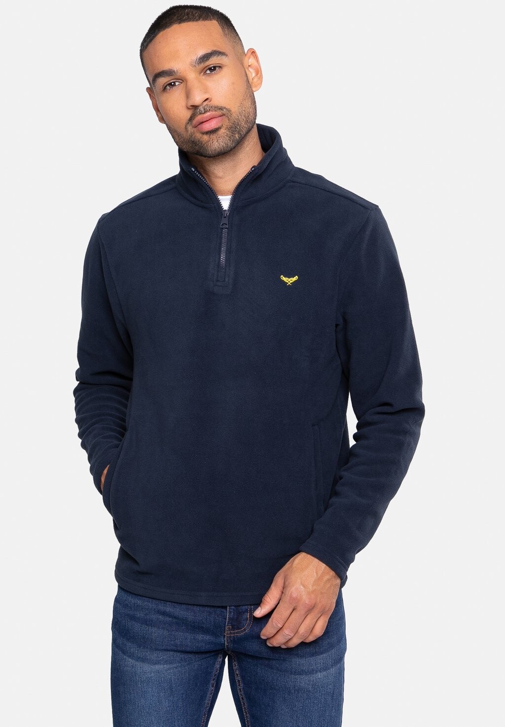 

Флисовый свитер BLADE Threadbare, цвет navy