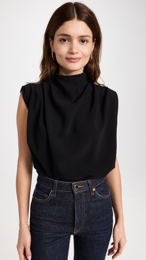 

Топ Amanda Uprichard Sleeveless Fabienne, черный