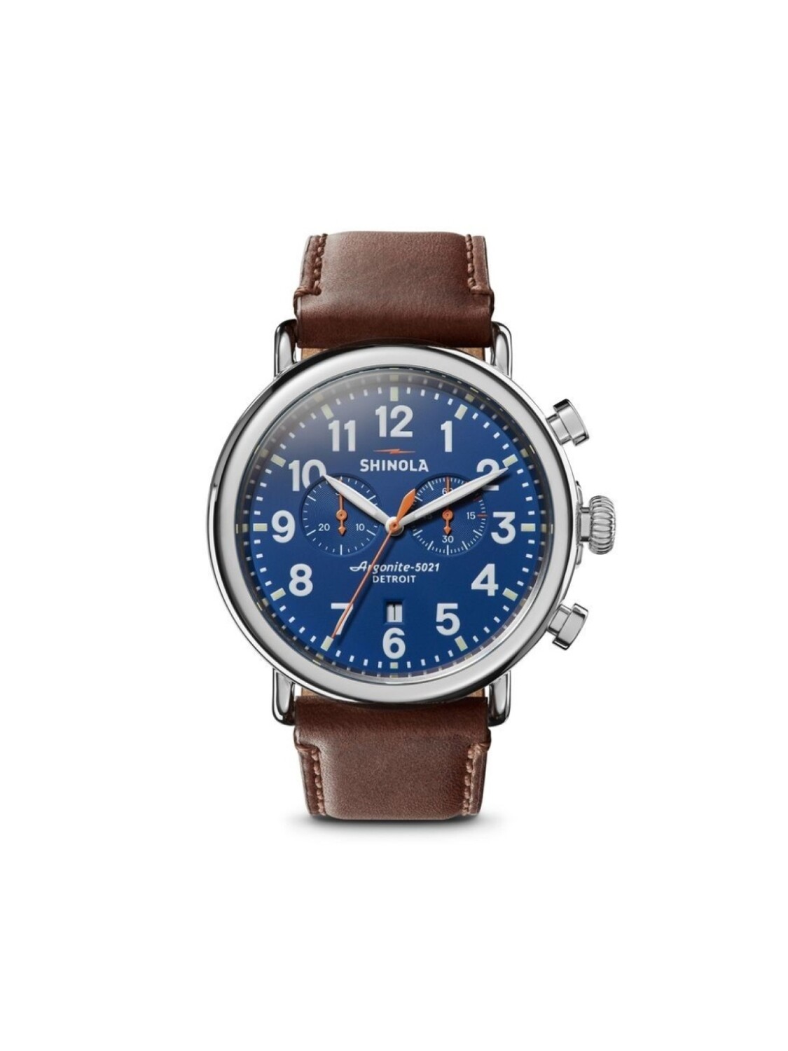 

Shinola наручные часы The Runwell Chronograph 47 мм, синий