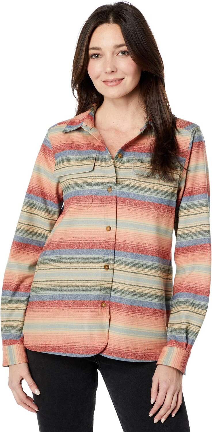 

Рубашка Pendleton Board Shirt - Stripe, цвет Coral Multi Stripe