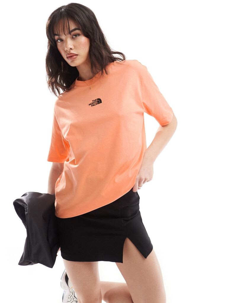 

Оранжевая футболка оверсайз The North Face Heavy – эксклюзивно для ASOS