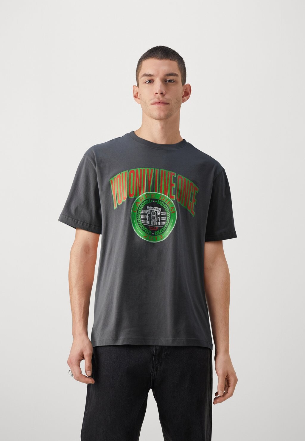 

Футболка с принтом Onsmenez Tee Unisex Only & Sons, цвет magnet