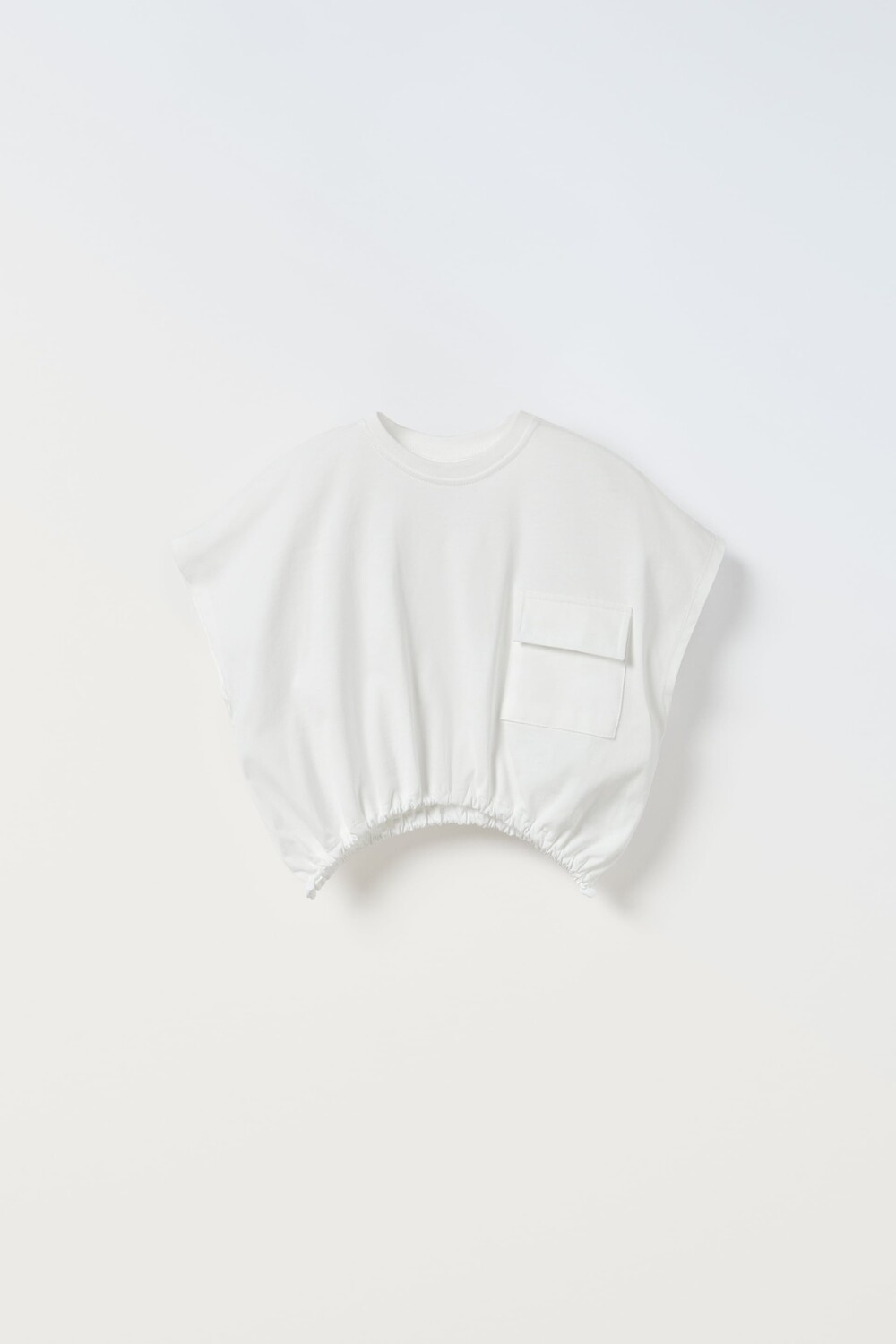 

Футболка с карманом Zara, белый