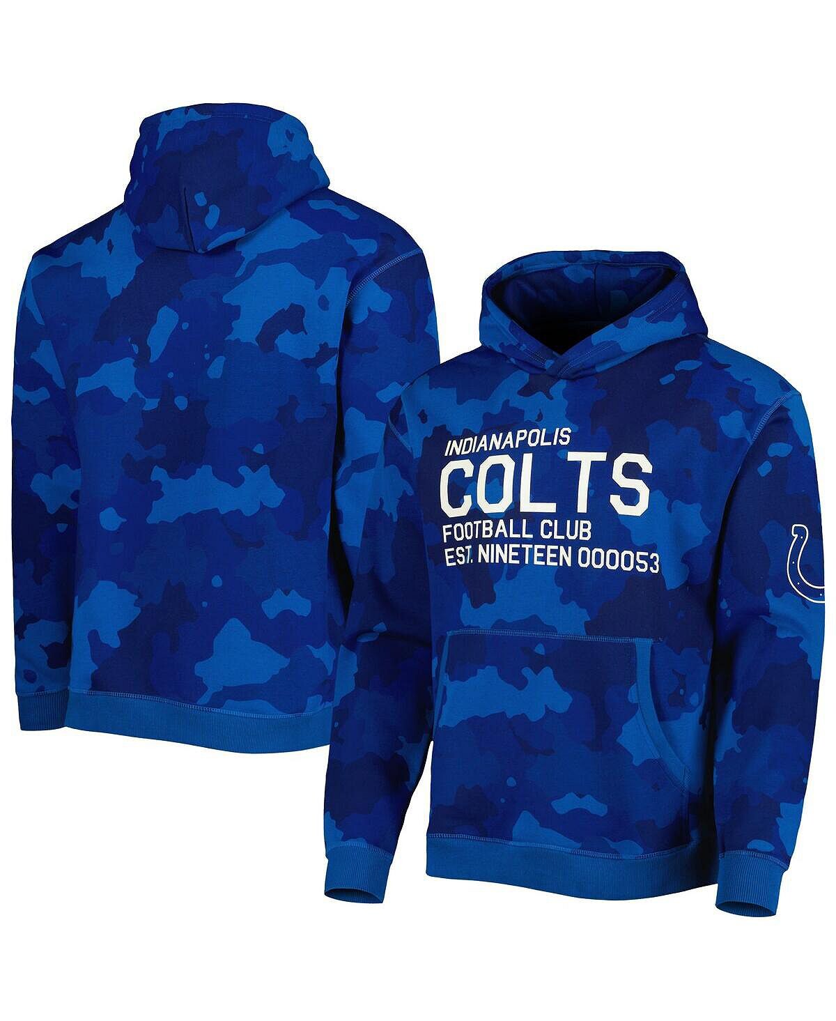 

Мужской пуловер с капюшоном Royal Indianapolis Colts Camo The Wild Collective