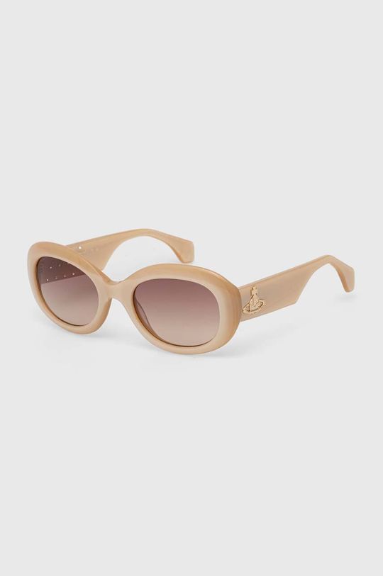 Солнечные очки Vivienne Westwood, бежевый сумка vivienne westwood фактура тиснение серый голубой