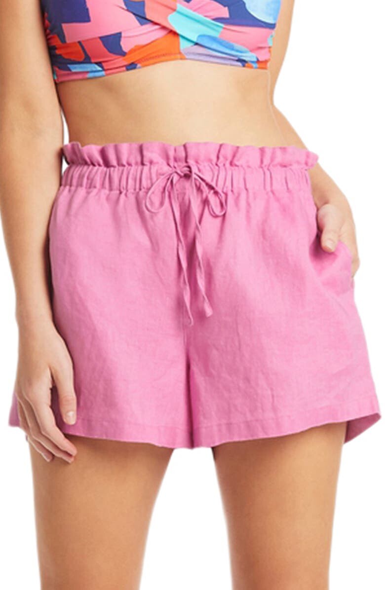 

Льняные шорты Skipper Cover-Up SEA LEVEL, розовый