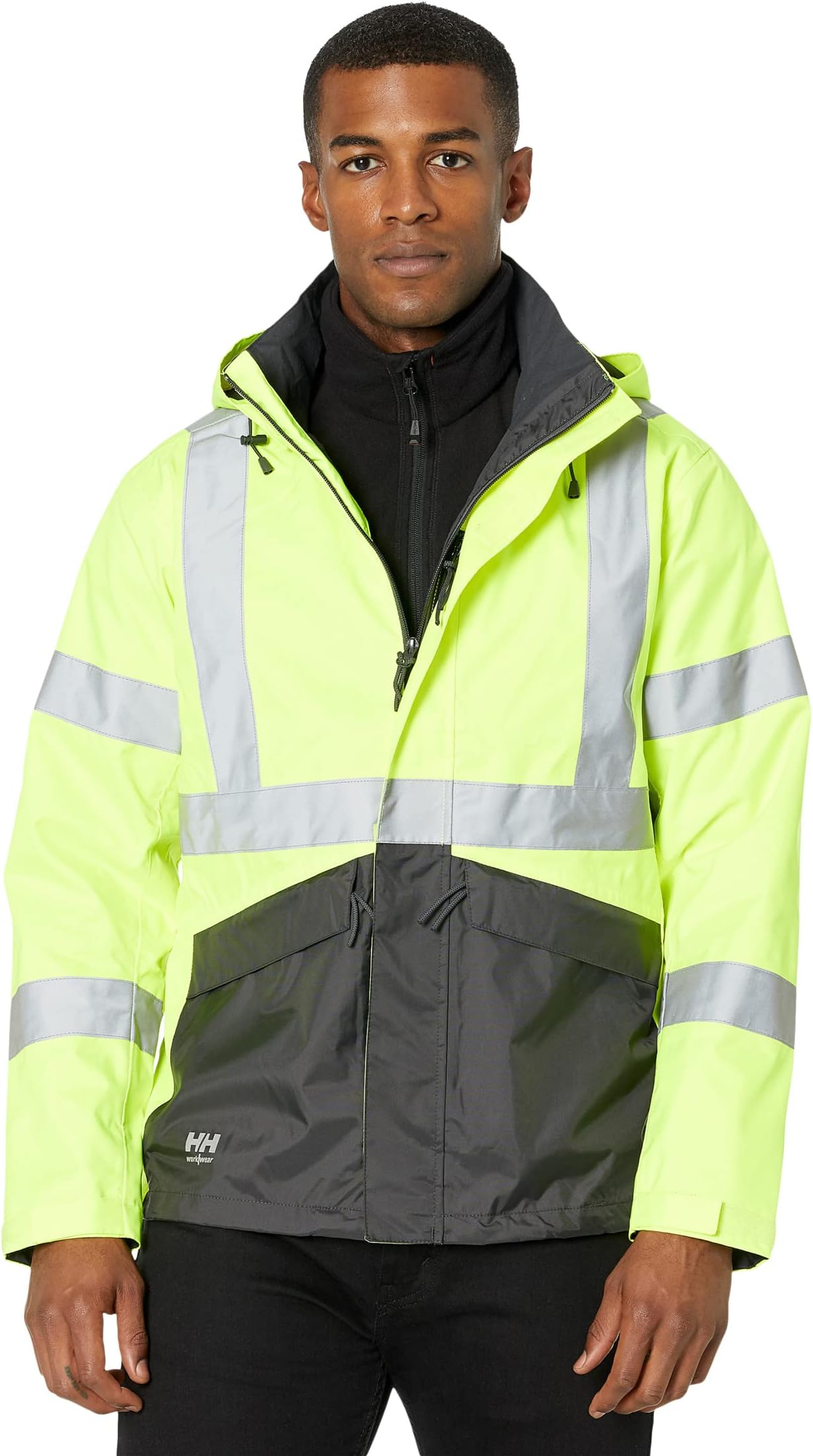 Куртка Alta Shell Helly Hansen, цвет High Visibility Yellow/Charcoal high visibility fluorescent red fluorescent yellow reflective fire retardant sew tape