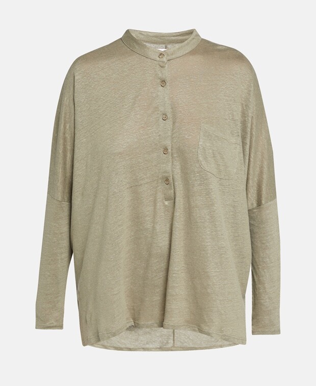 

Льняная блузка Notshy Cashmere, хаки