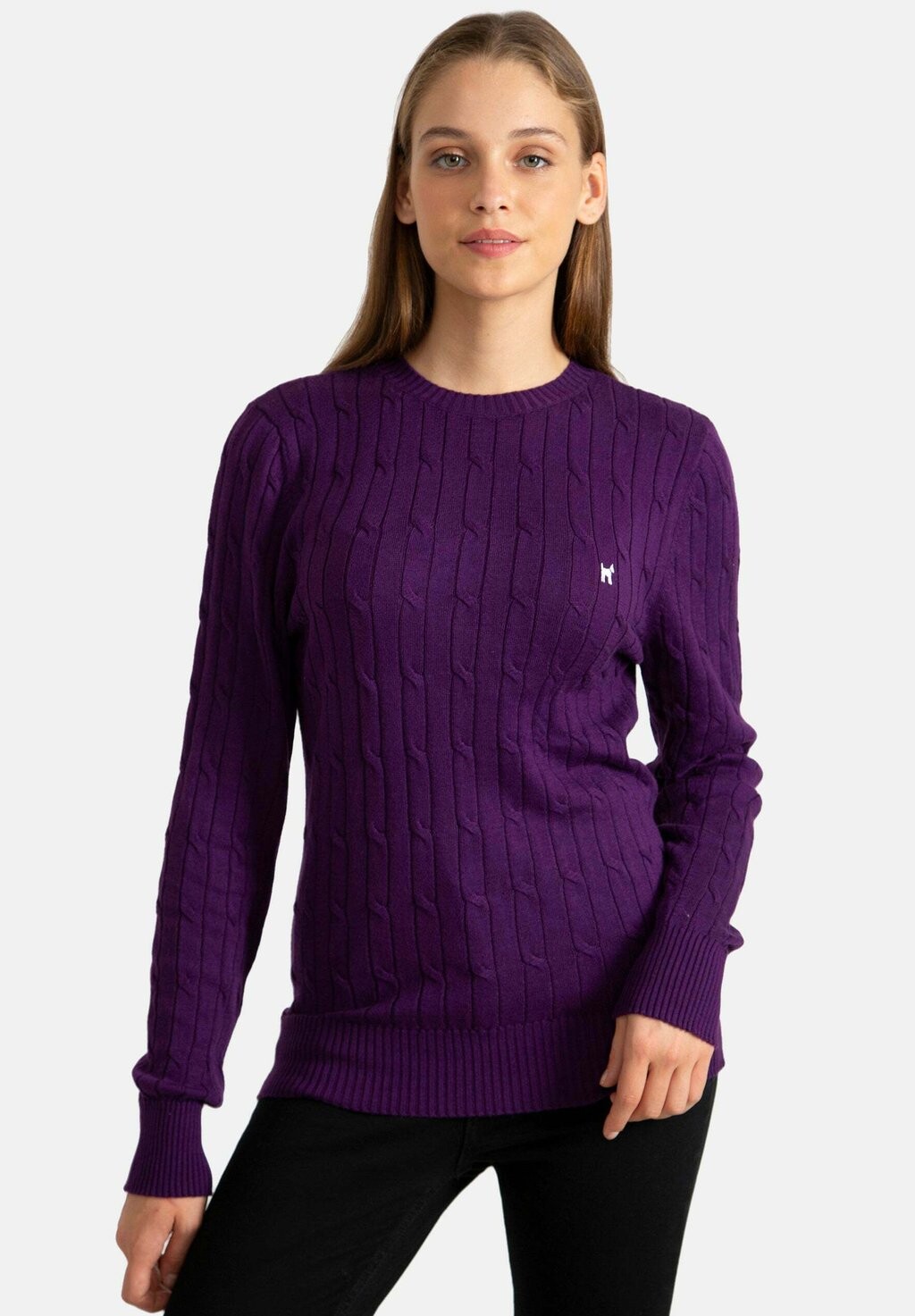 

Свитер Hair Braid Crew Neck Williot, фиолетовый