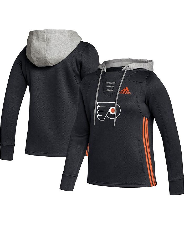 

Женский черный пуловер с капюшоном Philadelphia Flyers Skate Lace Primeblue Team adidas, черный