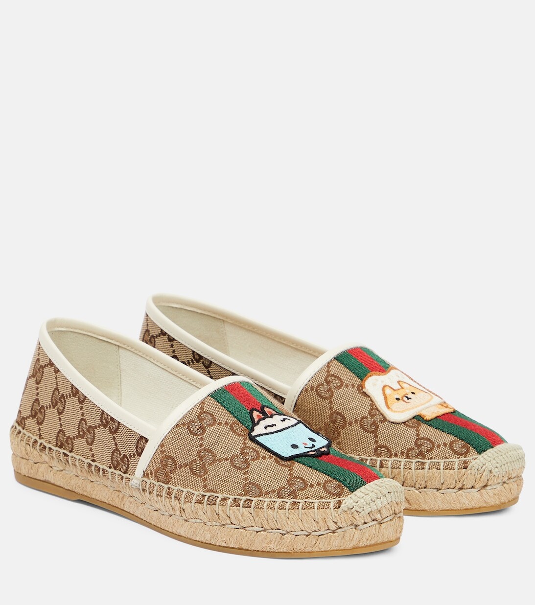 

Эспадрильи Gucci Kawaii с узором GG Gucci, разноцветный