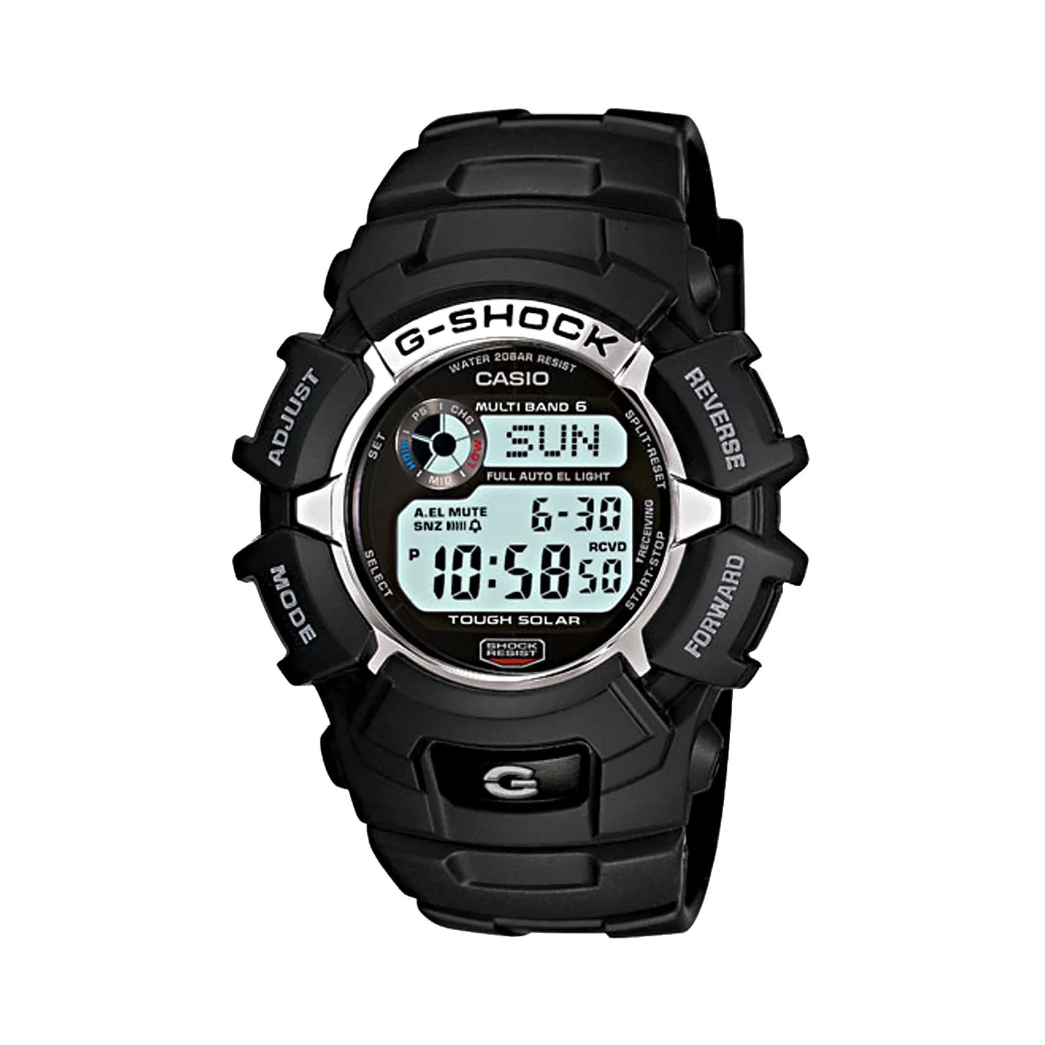 Мужские часы Casio G-Shock Tough Solar с цифровым атомным хронографом - GW2310-1K Relic by Fossil