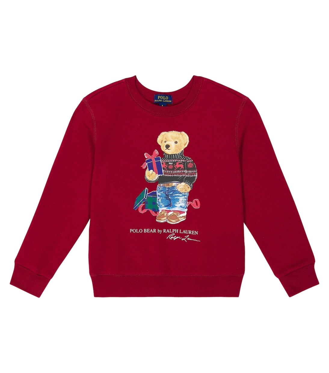 

Флисовая толстовка polo bear Polo Ralph Lauren Kids, красный