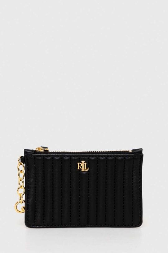 

Кожаный кошелек Lauren Ralph Lauren, черный
