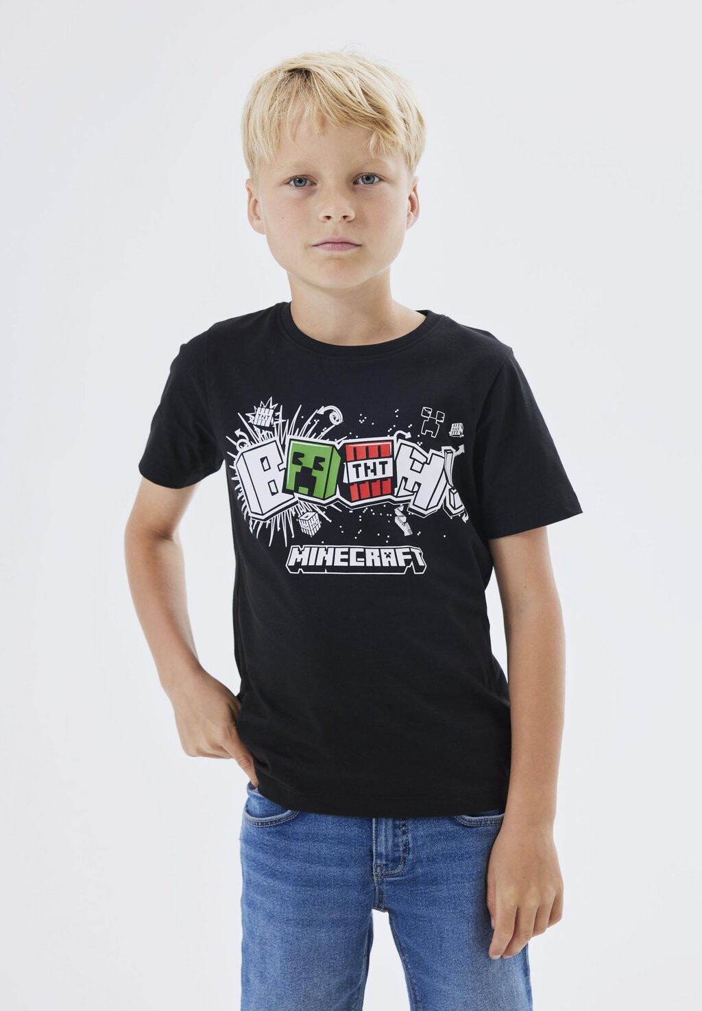 

Футболка с принтом NKMDINKO MINECRAFT UNISEX Name it, цвет black