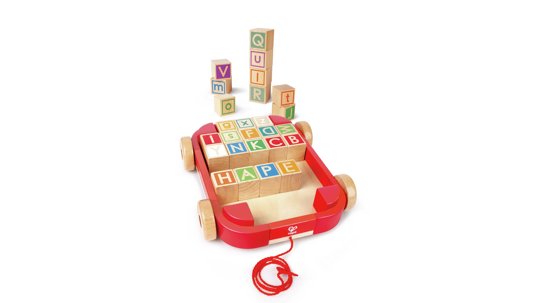 Строительные блоки с буквами в коляске Hape конструктор yeabricks со светодиодсветильник кой для пирамиды 21058 набор строительных блоков не входит в комплект детские игрушки