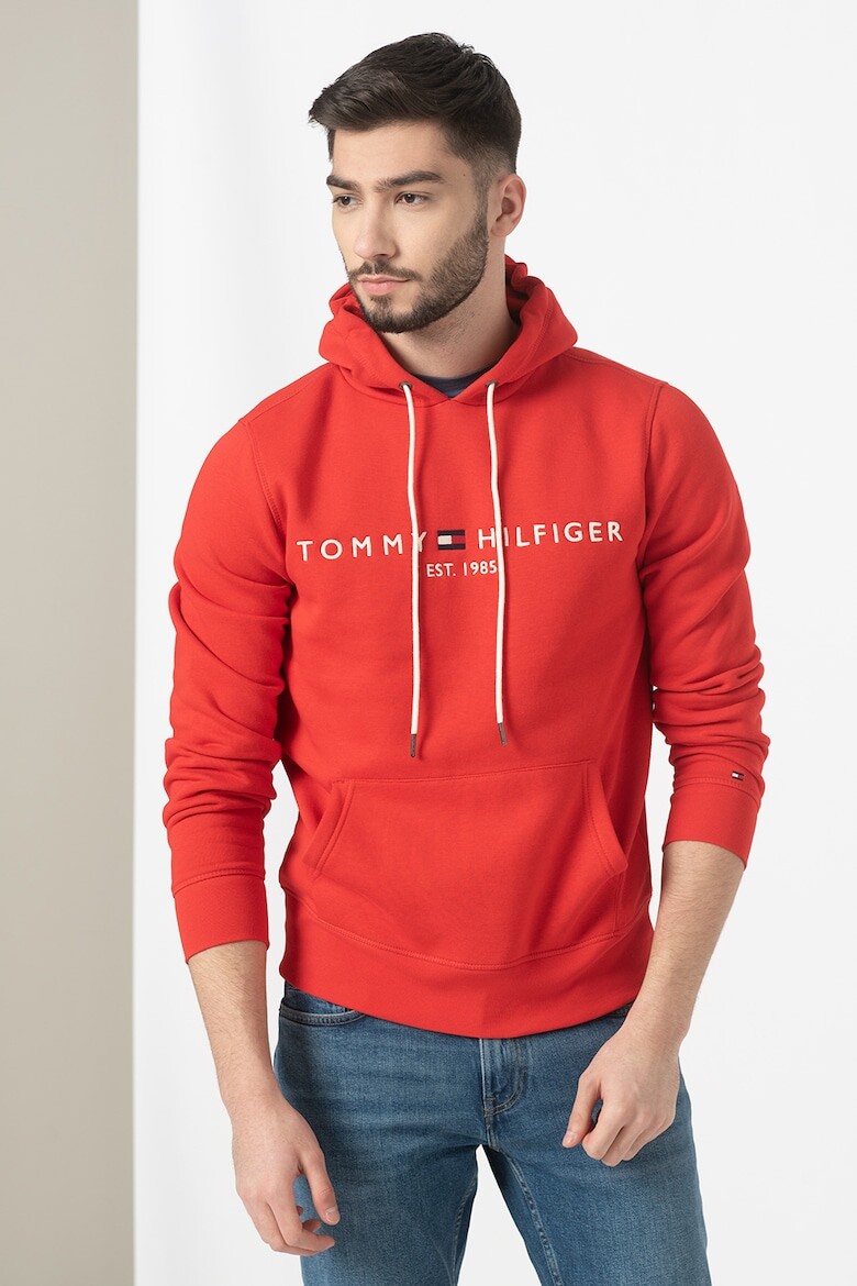

Хлопковая толстовка с логотипом Tommy Hilfiger, красный