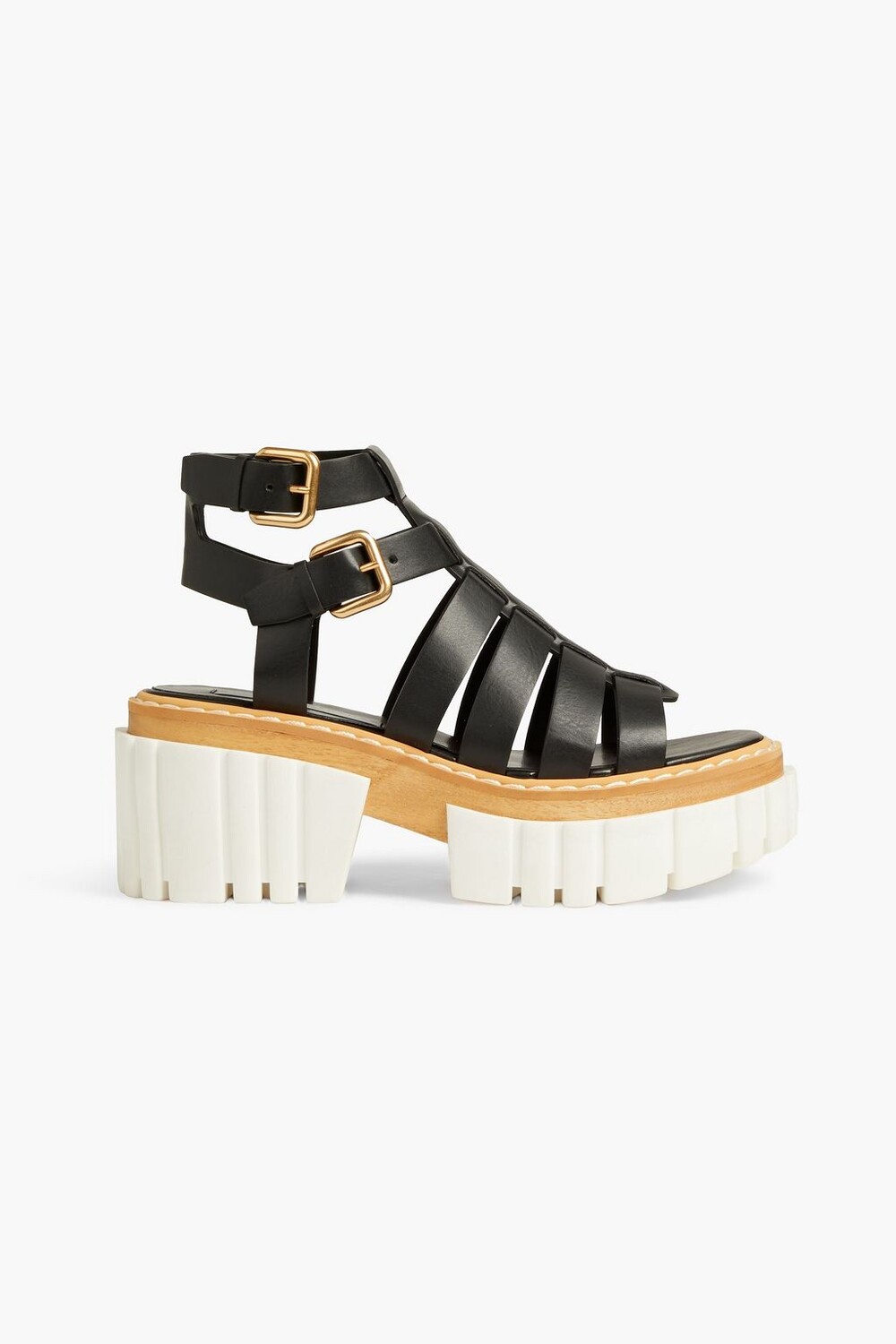 

Босоножки на платформе из искусственной кожи STELLA MCCARTNEY, черный