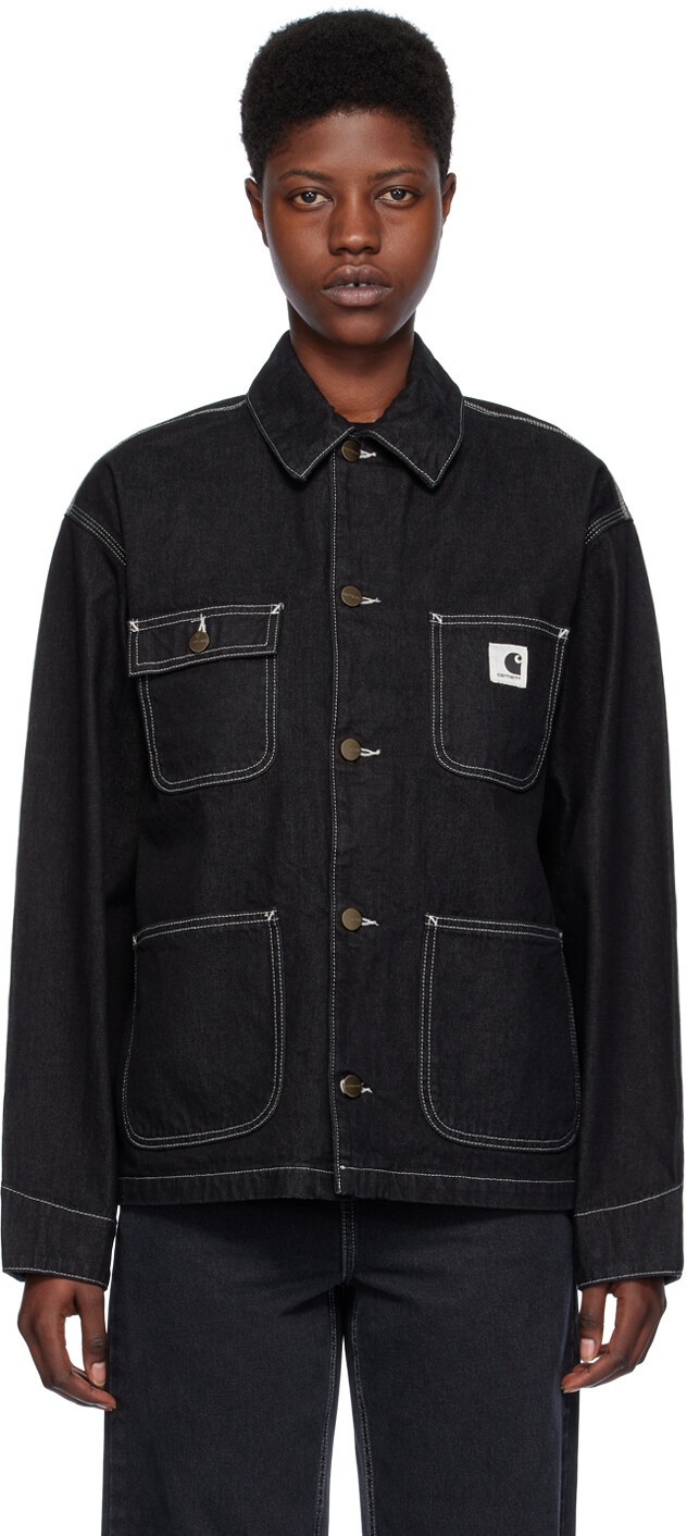 

Черная джинсовая куртка OG Michigan Carhartt Work In Progress