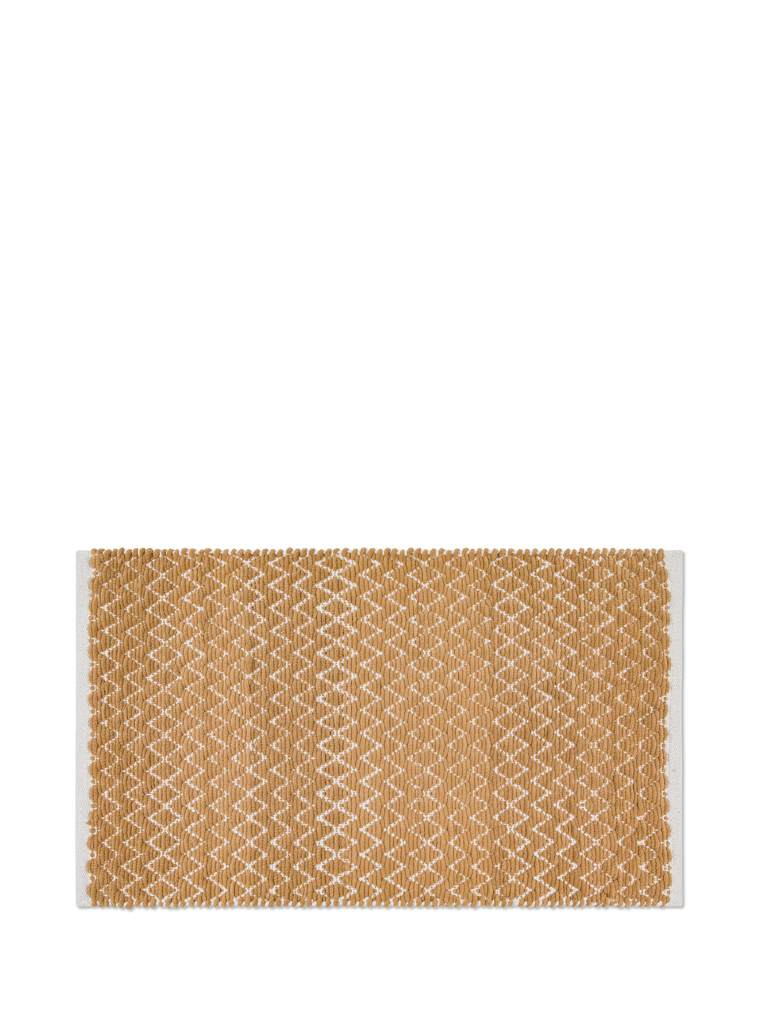 молитвенный коврик iqrah из синели украшенный вазой бордового цвета Коврик для ванной из микрохлопка синели с зигзагообразным узором Coincasa, бежевый