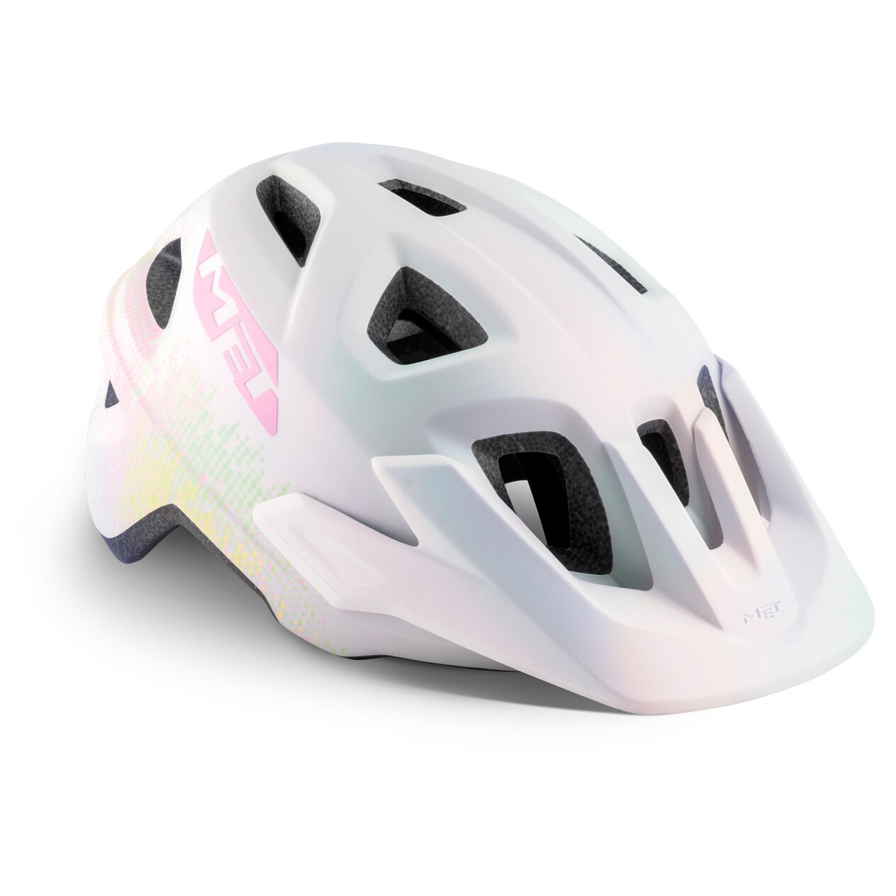 

Велосипедный шлем Met Kid's Eldar, цвет Iridescent White Texture