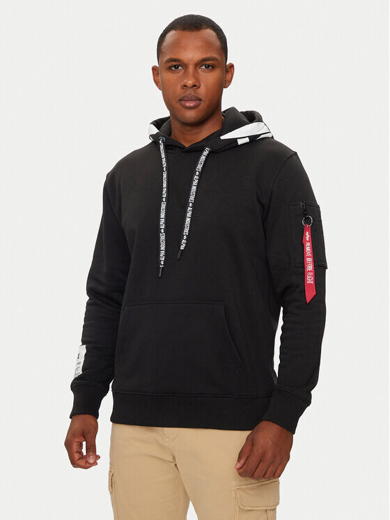 

Толстовка regular fit Alpha Industries, черный