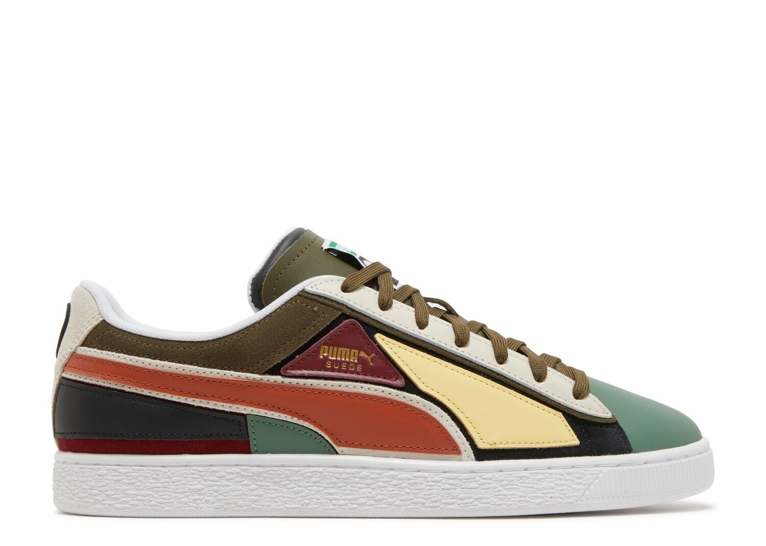 

Кроссовки Puma Suede 'Layers - Deep Olive Warm Chestnut', зеленый