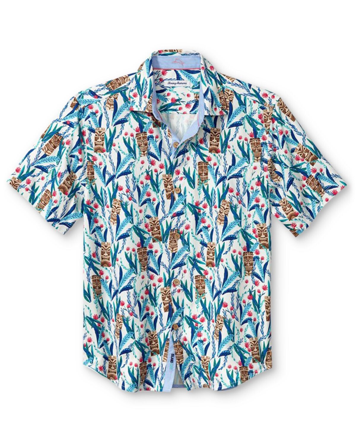

Мужская рубашка с короткими рукавами из смесового шелка Nan-Tiki Tommy Bahama