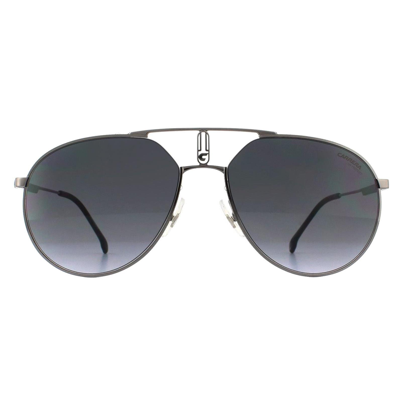 Темно-рутениевые темно-серые солнцезащитные очки Aviator с градиентом Carrera, серый