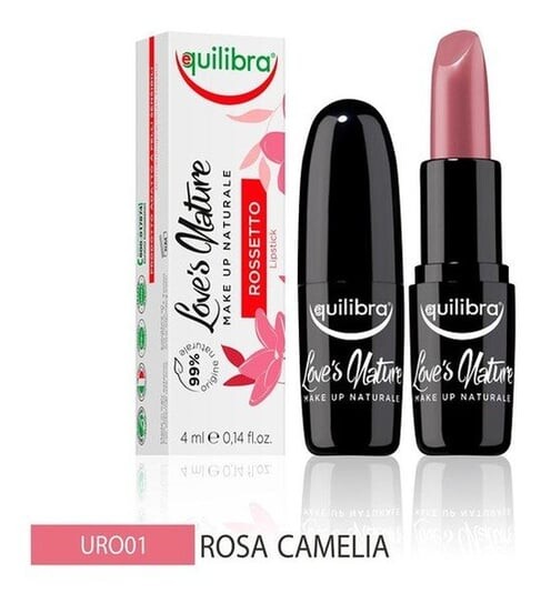 

Губная помада 01 Rosa Camellia, 4 мл Equilibra, Love's Nature