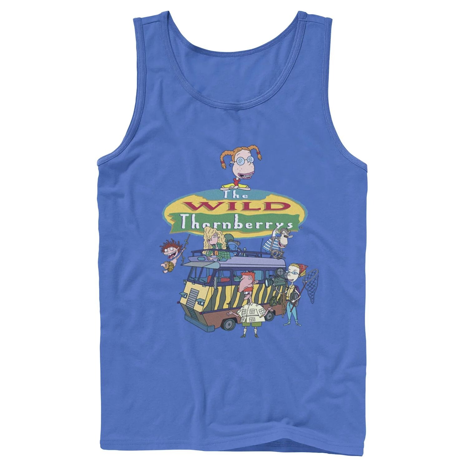 

Мужская майка с логотипом Nickelodeon The Wild Thornberrys Family RV