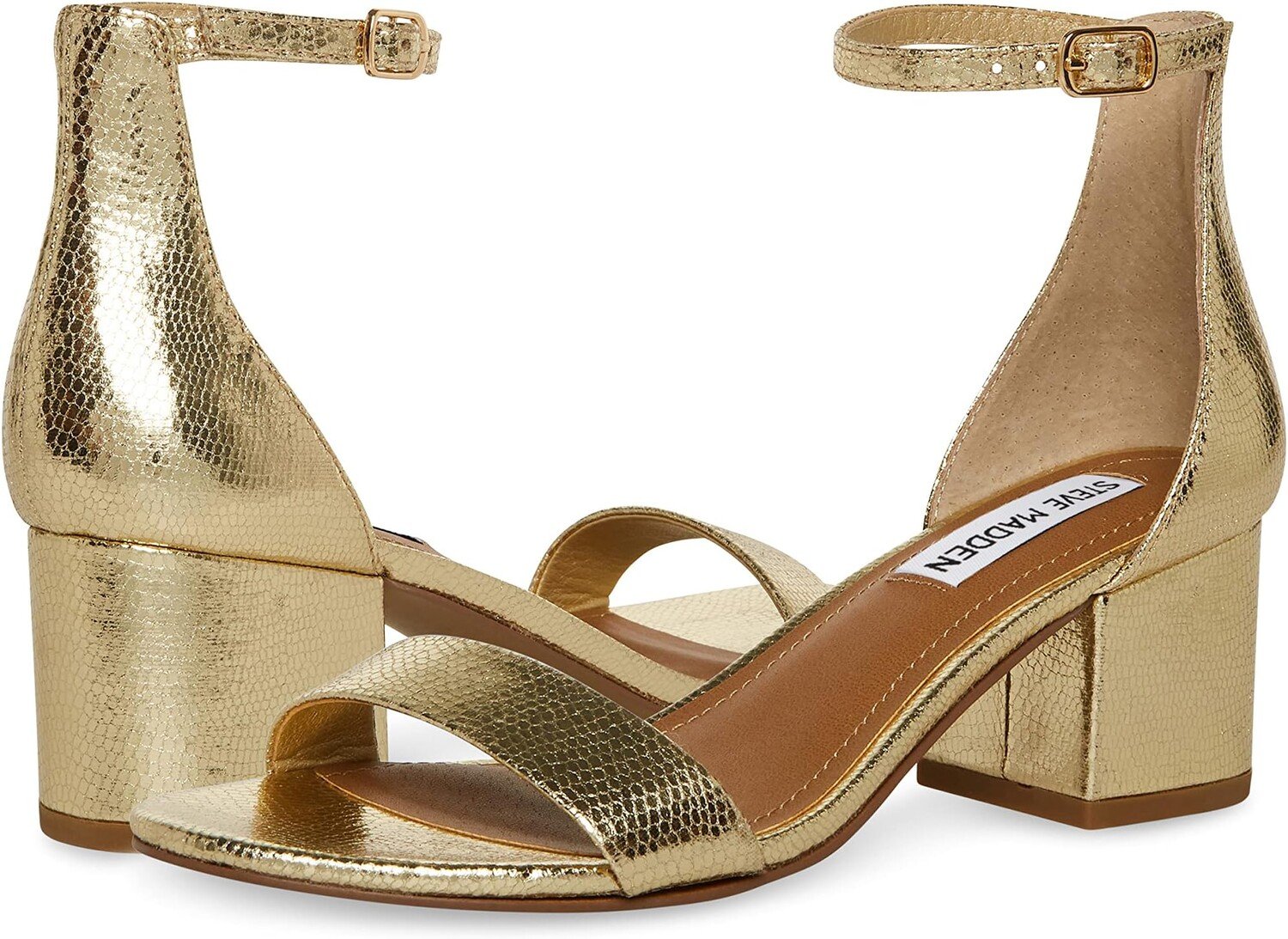 

Босоножки Irenee Sandal Steve Madden, цвет Gold Lizard