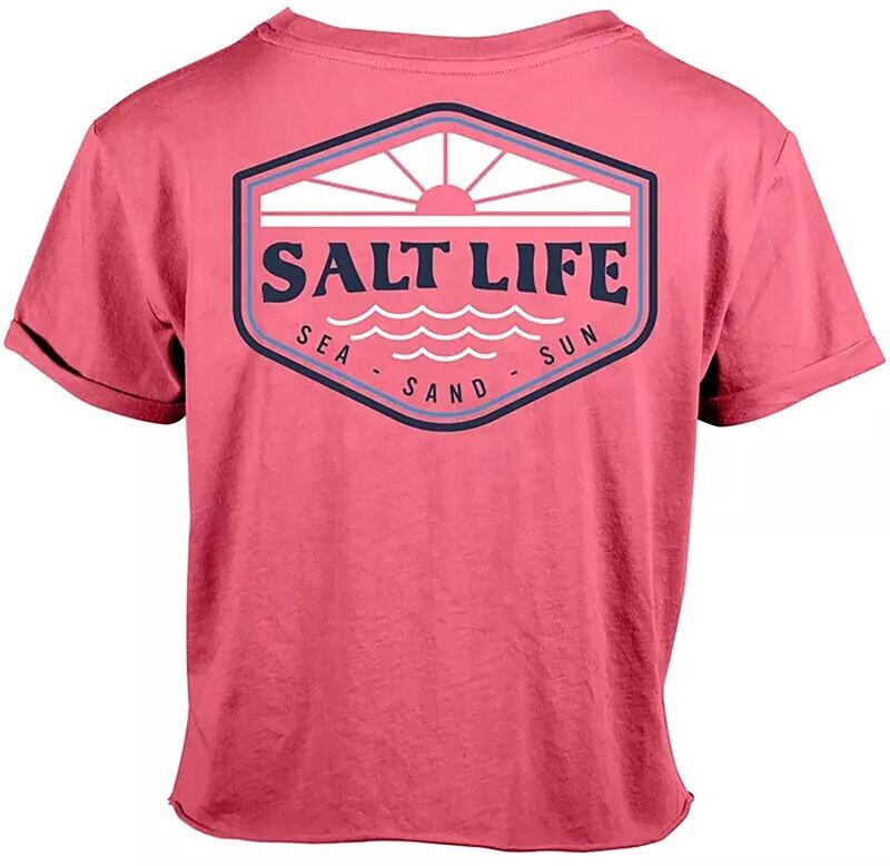 

Укороченный топ Salt Life On the Horizon, розовый