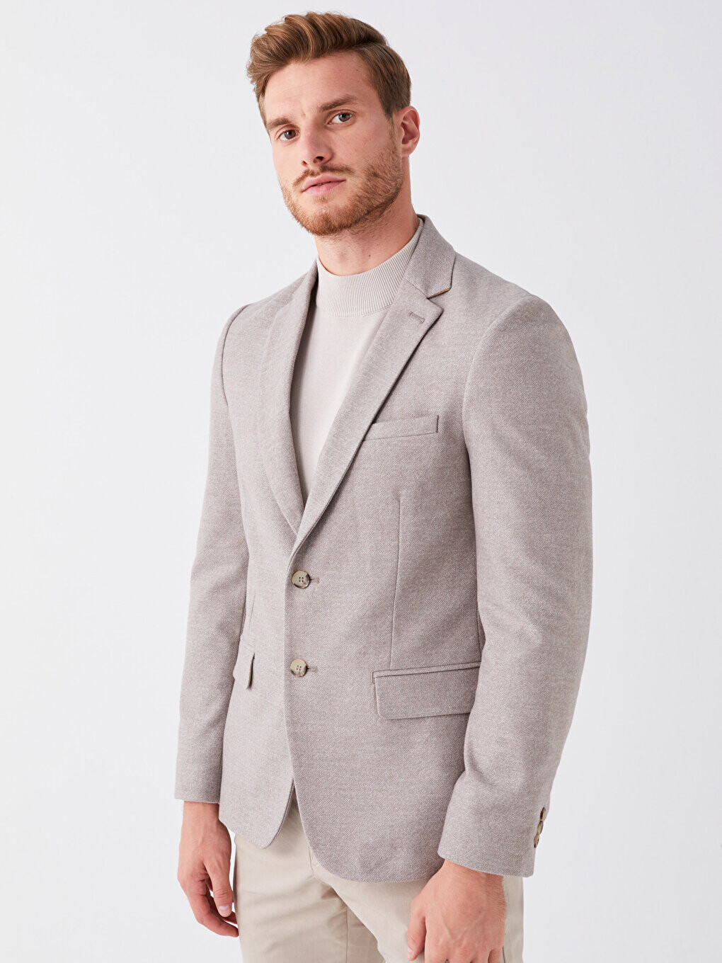 

Мужской пиджак Slim Fit LCWAIKIKI Formal, бежевый