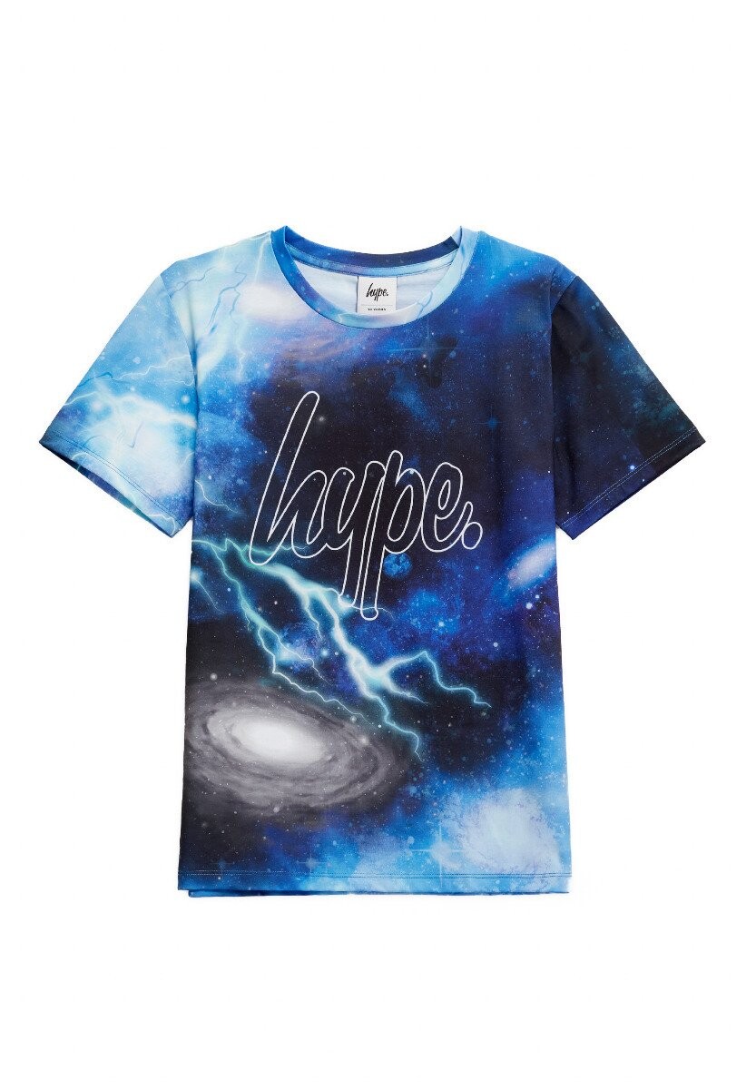

Футболка с принтом LIGHTNING SKY OUTLINE SCRIPT Hype, цвет blue