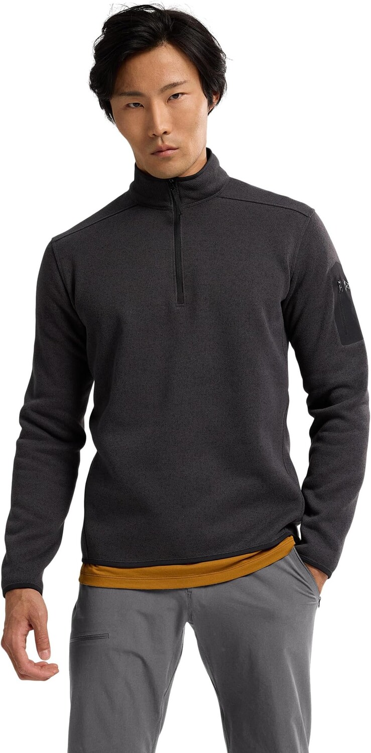 

Толстовка Covert 1/2 Zip Arc'teryx, цвет Black Heather II