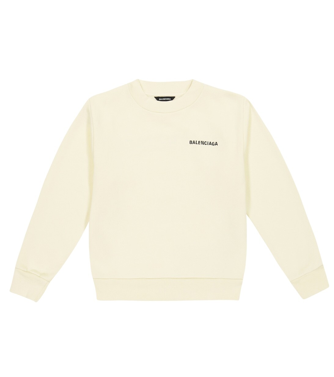 

Толстовка из хлопка с логотипом Balenciaga Kids, желтый