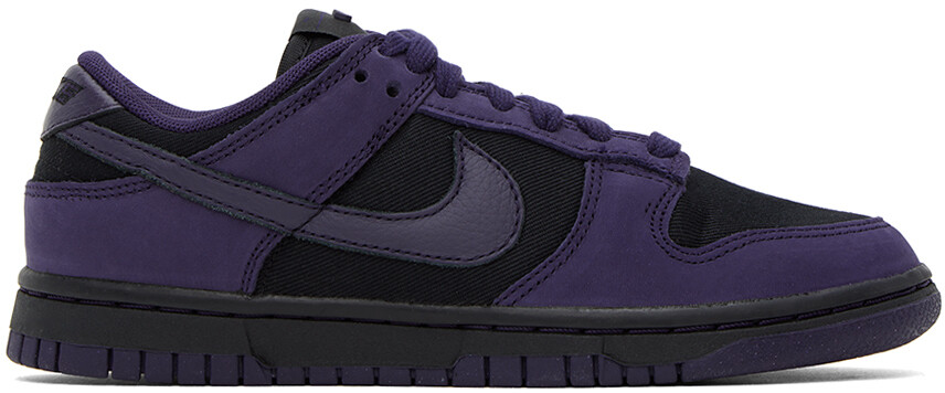 

Пурпурно-черные кроссовки Nike Dunk Low LX, Черный