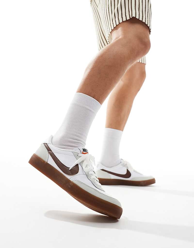 

Бело-коричневые кожаные кроссовки Nike Killshot 2