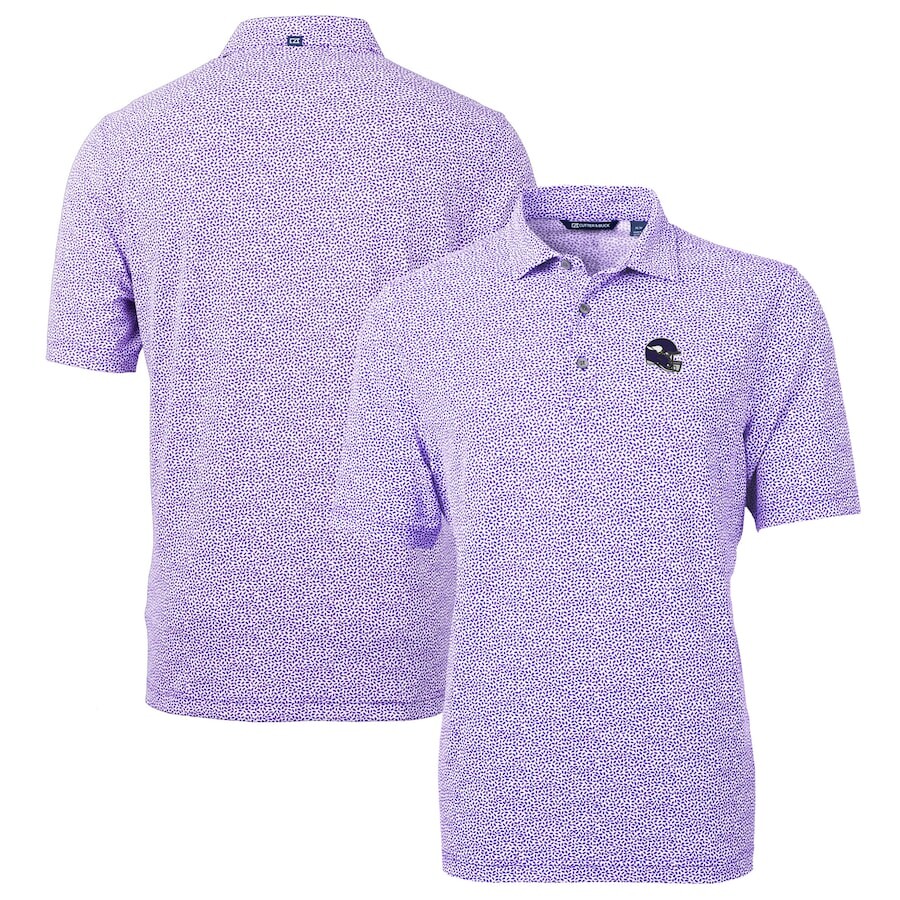 

Поло с коротким рукавом Cutter & Buck Minnesota Vikings, фиолетовый