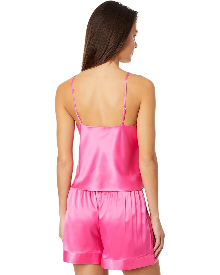 Пижамный комплект Natori Glamour Satin Tank PJ Set, цвет Pink Grapefruit