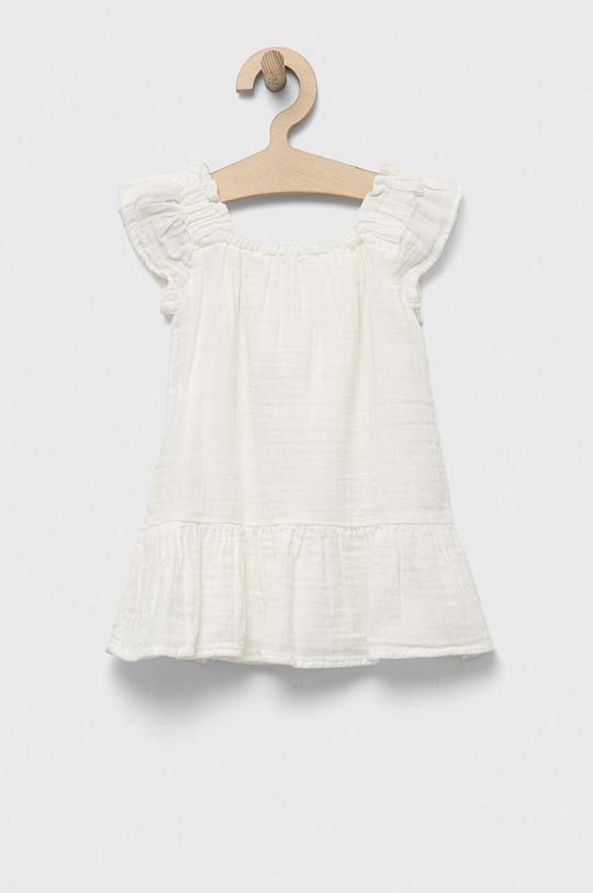 Платье из хлопка для маленькой девочки Gap, белый платье gap belted maxi коричневый