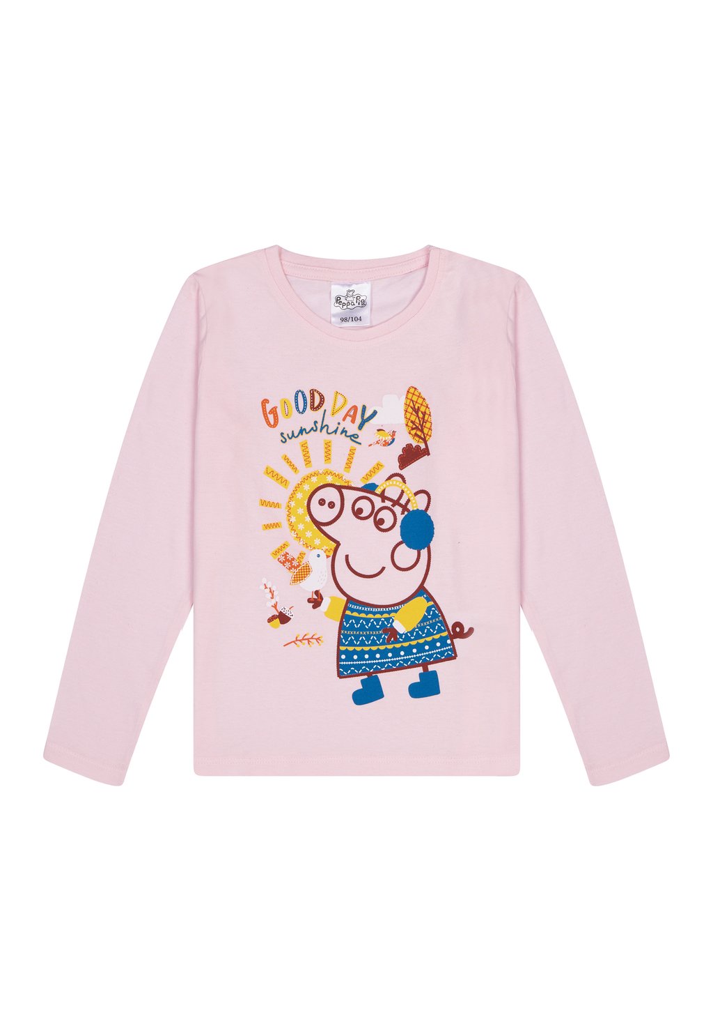 Рубашка с длинным рукавом PEPPA Peppa Pig, цвет rosa повязка на голову и трикотаж с длинным рукавом peppa pig синий
