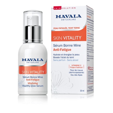 Skin Vitality Оживляющая сыворотка для здорового сияния 30 мл, Mavala mavala сыворотка skin vitality vitalizing healthy glow serum стимулирующая для сияния кожи 30 мл