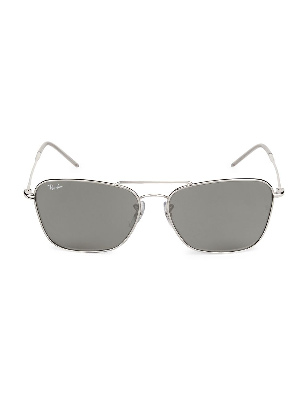 

0RBR0102S Солнцезащитные очки-авиаторы в массивной оправе 58 мм Ray-Ban, серебряный