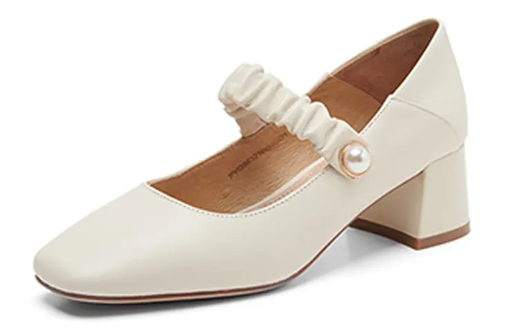 

Туфли Мэри Джейн женские Pt'Son, кремовый